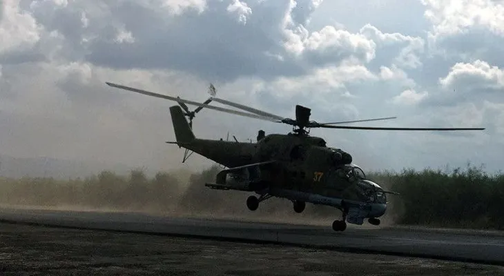 El Estado Islámico publica un VIDEO del ataque recibido de los helicópteros rusos Mi-24