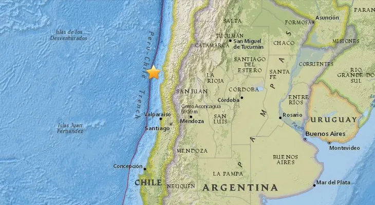 Un sismo de magnitud 6,6 sacude el centro de Chile