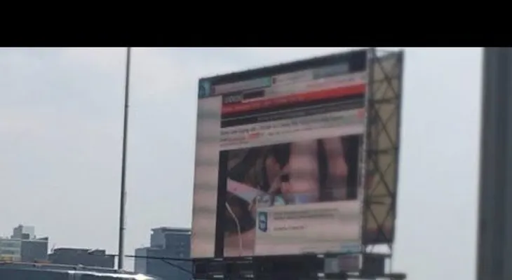 El insólito espectáculo pornográfico que paró el tráfico en vía rápida de la Ciudad de México (VIDEO)