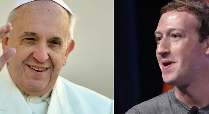 El papa Francisco se reúne con Mark Zuckerberg