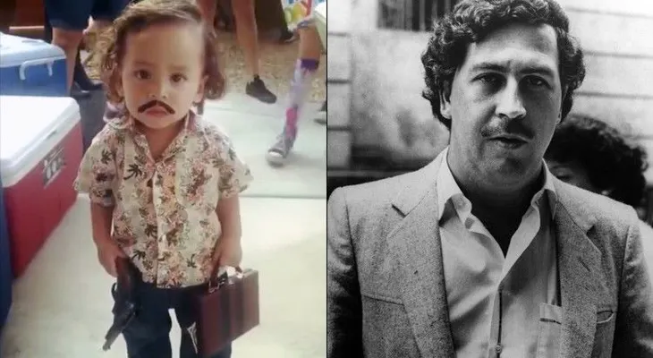 Un niño disfrazado de Pablo Escobar desata la polémica en redes sociales (VIDEO)
