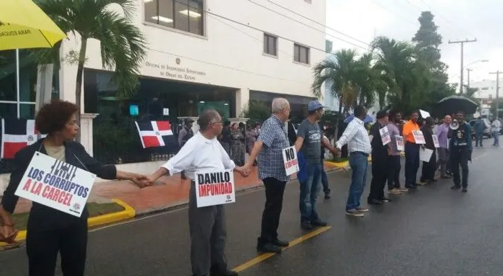 Realizan cadena humana en la UASD en demanda de que le aumenten presupuesto