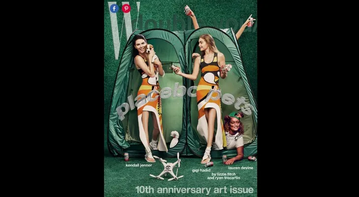 W Magazine le "borró" las rodillas a Gigi Hadid y Kendall Jenner