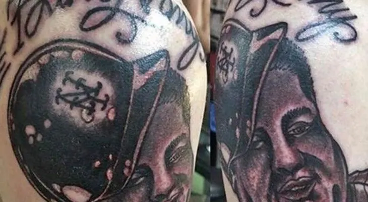 Una fan se hizo un tatuaje de Bartolo al perder apuesta