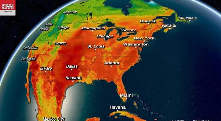 Una ola de calor amenaza el Día de la Independencia de EE.UU.