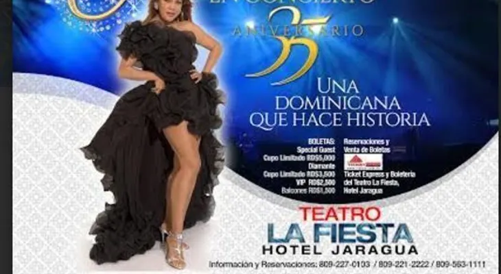 Angela Carrasco promete concierto espectacular este 5 de marzo en el hotel Jaragua