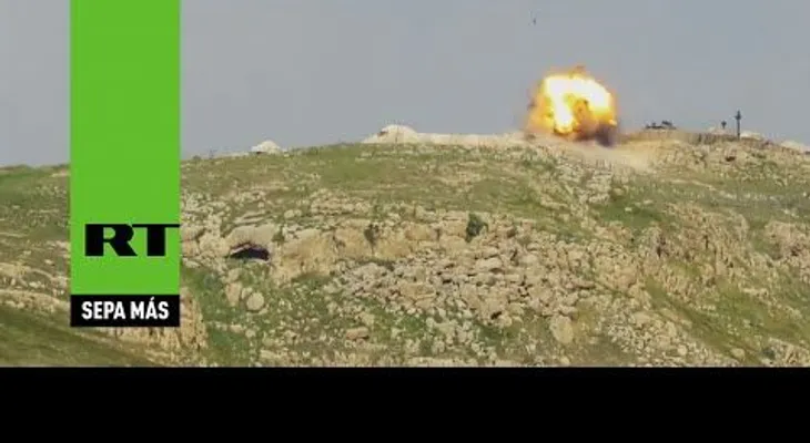 Un misil del EI impacta contra un tanque turco en Irak (VIDEO)