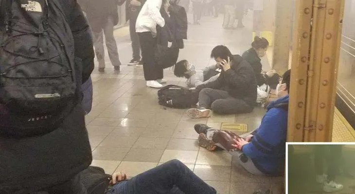 Tiroteo en el metro de Nueva York deja al menos 20 personas heridas