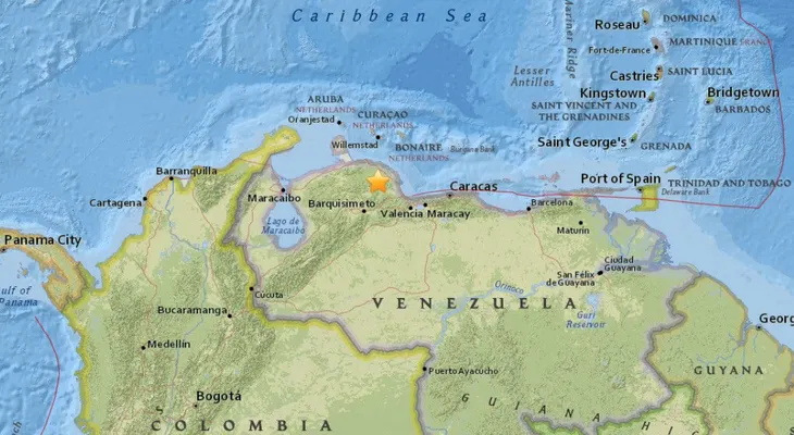 Sismo de magnitud 4,8 sacude el norte Venezuela
