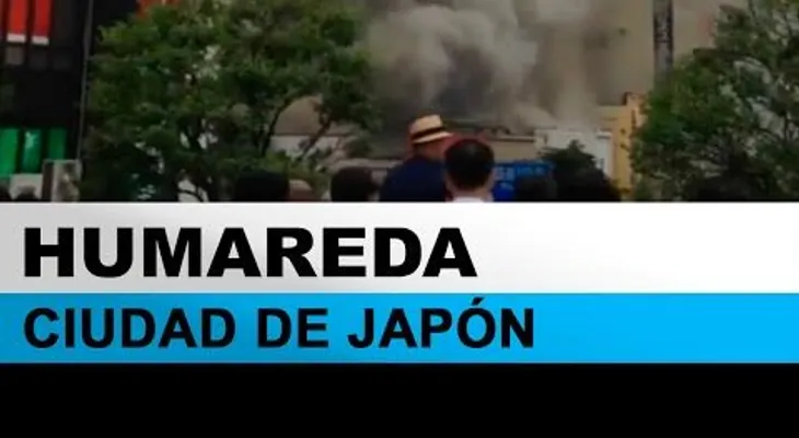 Impactante Video: una espesa humareda envuelve una ciudad japonesa