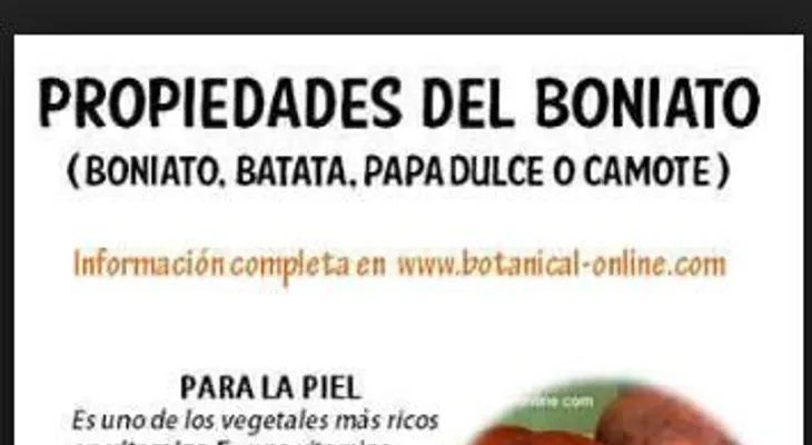 La batata para la piel, la memoria, el colesterol, el cáncer y retardar el envejecimiento