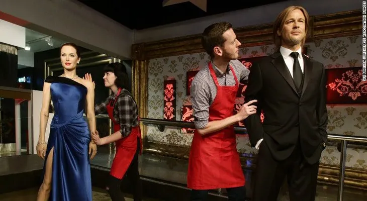 El Madame Tussauds separa las figuras de cera de Angelina Jolie y Brad Pitt