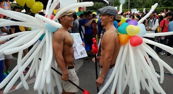 Manifestación a favor matrimonio homosexual en Taiwán