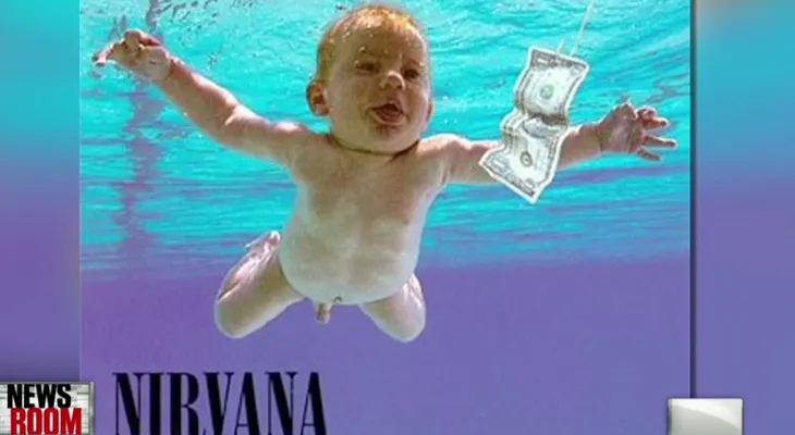 El bebé de la portada del disco de Nirvana recrea la foto 25 años después