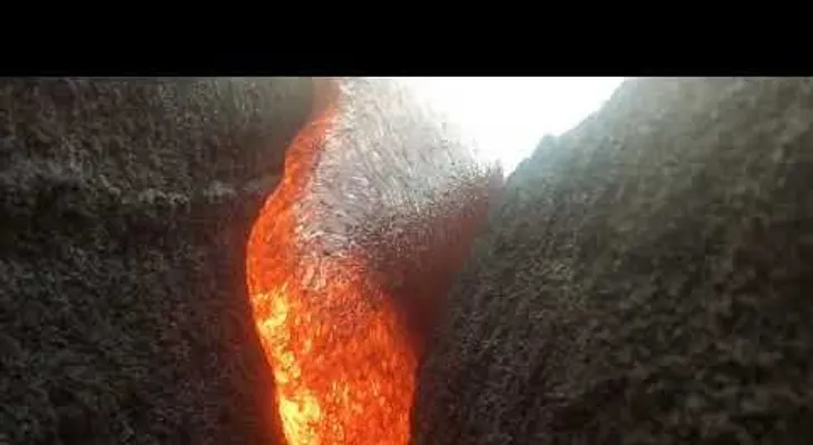 Una cámara GoPro sobrevive a un baño de lava y graba un impresionante video