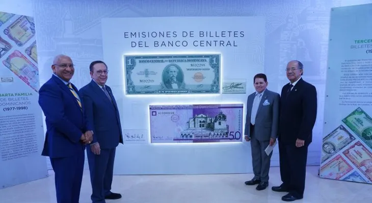 BCRD inaugura exposición de billetes por el aniversario de Mella y la Restauración