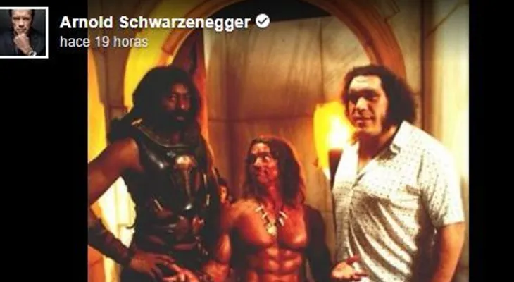 La foto de Arnold Schwarzenegger que lo hacen ver como un niño 