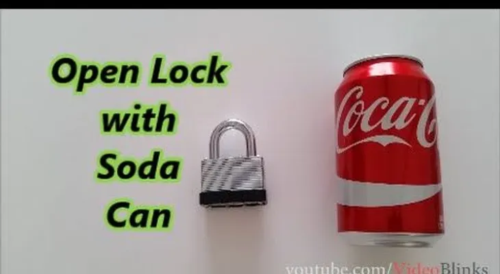 Cómo abrir un candado con una lata de refresco (VIDEO)
