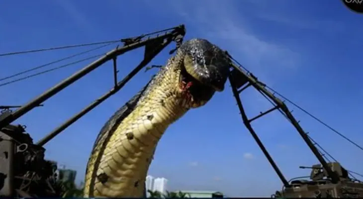 Capturan a la serpiente ma?s grande del Mundo en Egipto