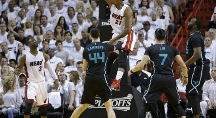 Heat aplasta a Hornets y avanza a la segunda ronda