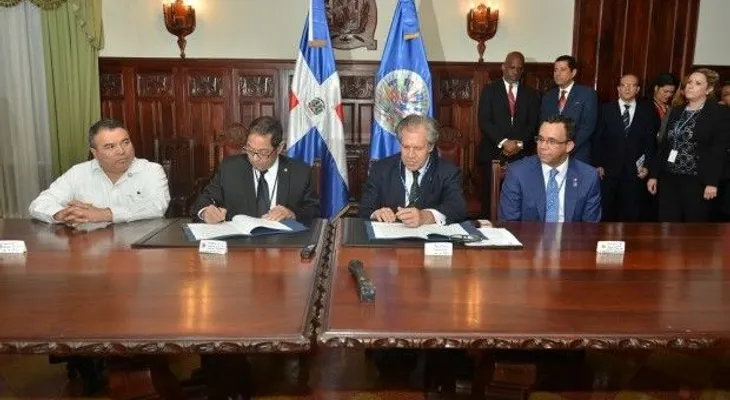 Presidente SCJ y secretario general OEA acuerdan implementar programa de capacitación judicial 