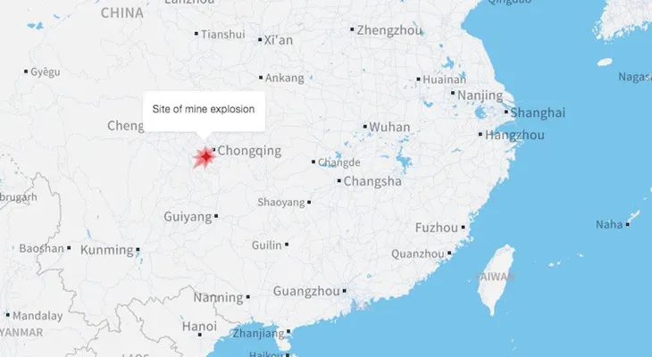 Explosión en mina de China deja al menos 15 muertos y varios heridos