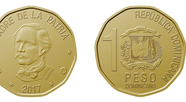BCRD pone en circulación moneda de RD$1.00 con la inscripción PESO DOMINICANO debajo del Escudo Nacional 
