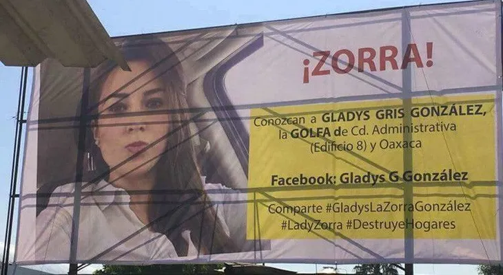 Conozcan a Gladys la golfa (mujer fácil); innovador mensaje de mujer para burlarse de la amante de su esposo 