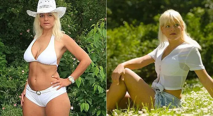Esta rubia alemana se transforma en la mujer negra con el busto más grande de Europa
