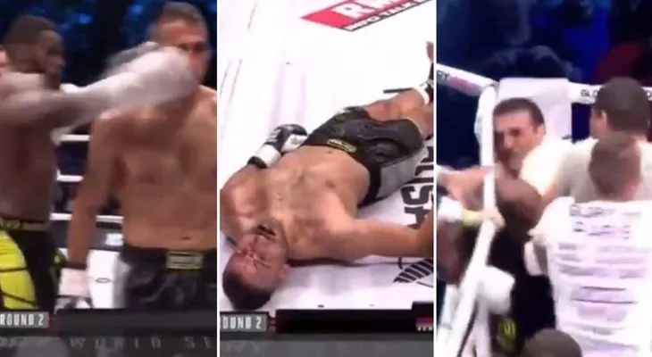 Locura en kick boxing: ganó con un nocaut controversial y el público invadió el ring para "vengarse"