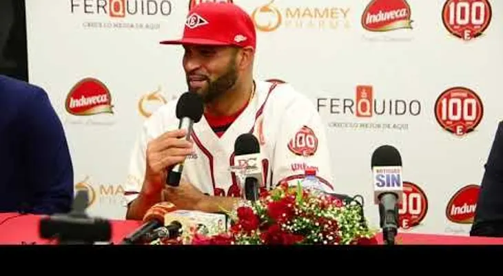  Albert Pujols: "Aquí está lo que ustedes querían", dice siempre sonó jugar en RD; debutará este domingo