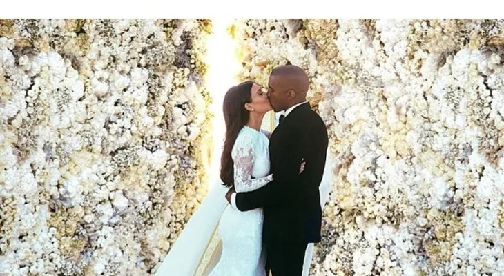 Foto de boda Kim y Kanye rompe récord en Instagram