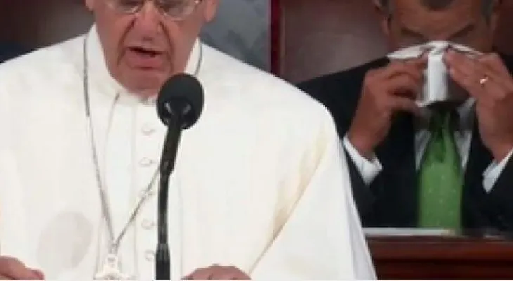 El papa Francisco conmueve hasta las lágrimas a los congresistas de EE.UU.