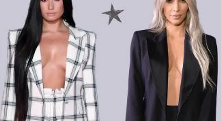 Demi Lovato se enfrenta a Kim Kardashian con su look ?braless?