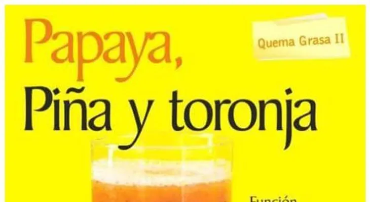 De lechosa, piña y toronja 
