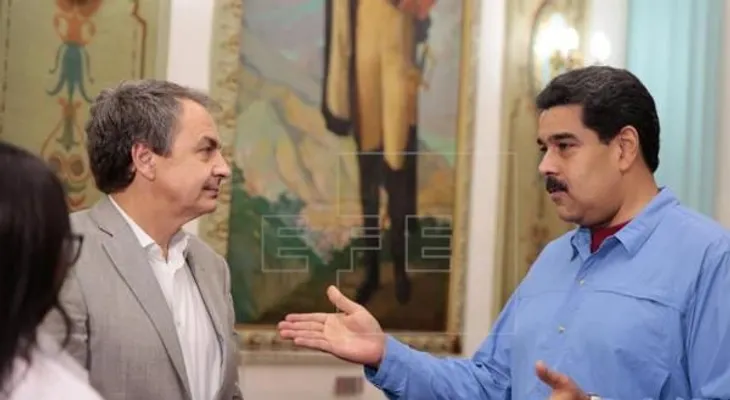 Zapatero aborda con Maduro las posibilidades de diálogo con la oposición