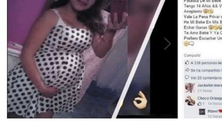 Adolescente anunció su embarazo por Facebook y todos llamaron a la policía