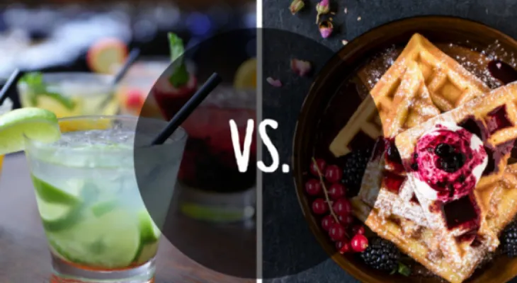 ¿Qué es peor para tu cuerpo: el alcohol o el postre?