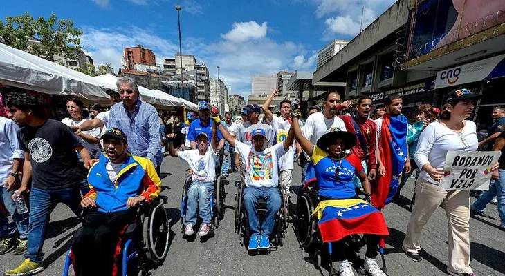 Jornada de marchas en Venezuela
