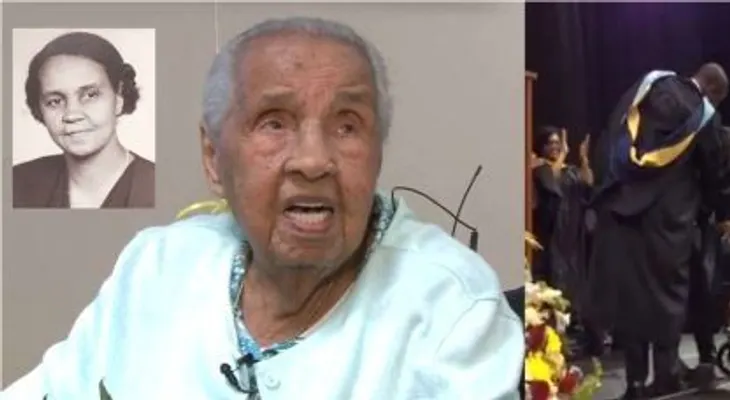 Anciana de 111 años se gradúa de bachiller en Virginia; dice no está vieja porque es señorita