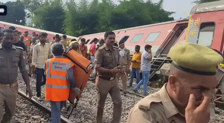Tren arrolla a once personas por error fatal