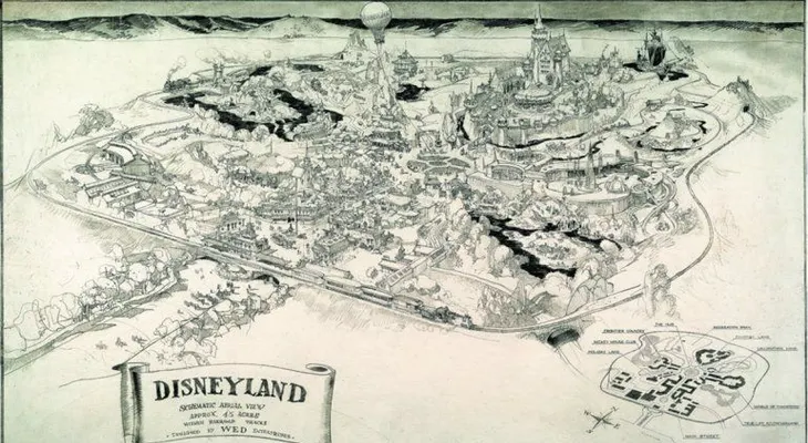Inédito: revelan el boceto original de Disneylandia