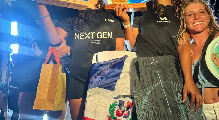 Joven dominicana de 14 años conquista Brasil Kite surf