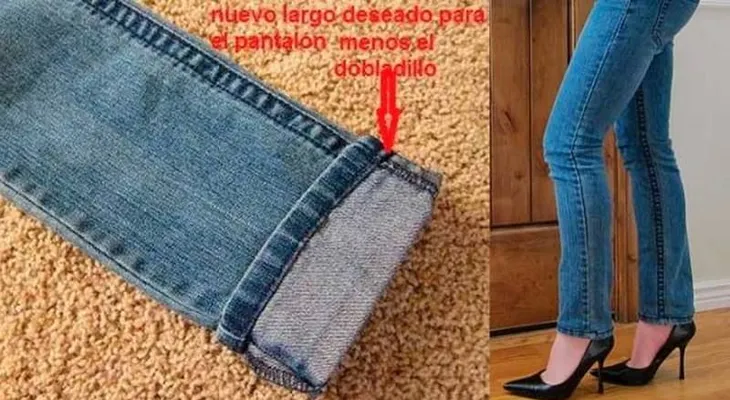 Un familiar me explicó cómo acortar un pantalón y mantener el remate original sin tener que llevarlo al modista!