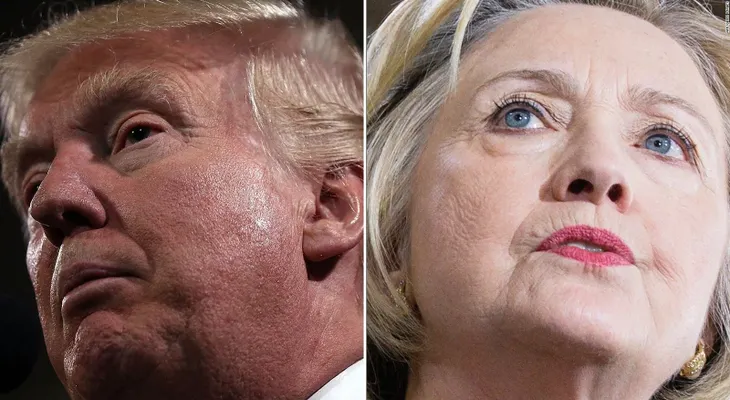 Donald Trump tuitea una encuesta que favorece a Hillary Clinton