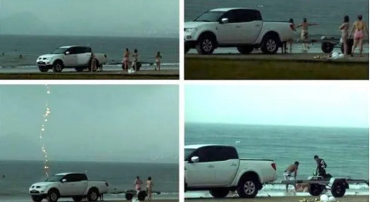 Fotos: el momento en que un rayo mata a una mujer en Brasil