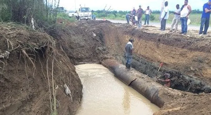 Inapa repara avería afectó acueducto de la Línea Noroeste
