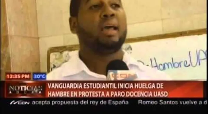 Estudiantes de la UASD realizan huelga de hambre en demanda de docencia