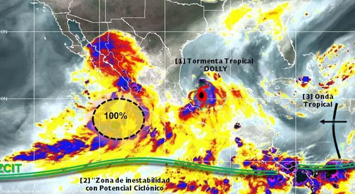 Se forma tormenta tropical Dolly en México 