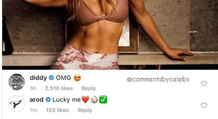 Esta es la foto, por la que Alex le respondió al rapero  P. Diddy, "qué afortunado soy"
